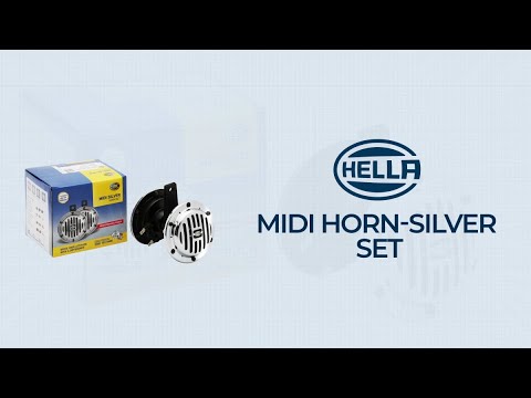 HELLA Electric Horn Midi Silver Set 922200421