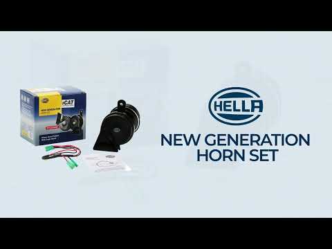 HELLA Electric Horn New Gen Trumpet Set 329300091
