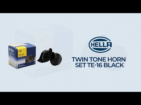 HELLA Electric Horn Twin Tone Set TE 16 Black 329300391