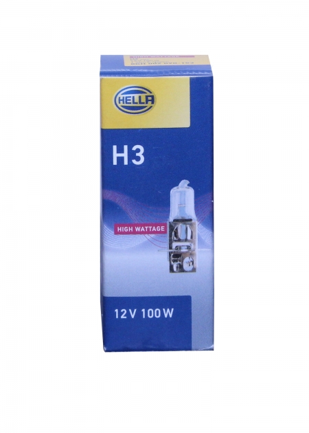 HELLA H7 100WTB High Wattage Bulbs, 12V, 2 Pack